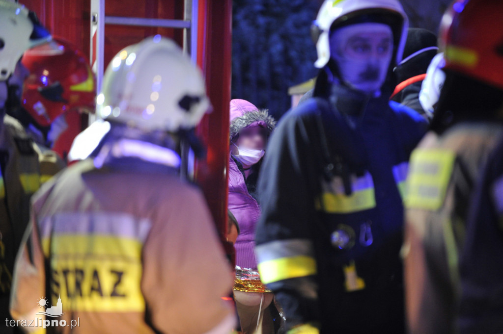 Pożar budynku na ulicy Górnej w Lipnie