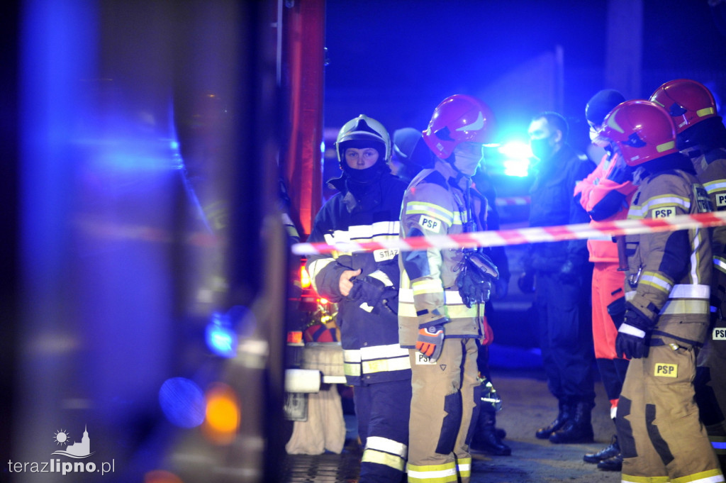 Pożar budynku na ulicy Górnej w Lipnie
