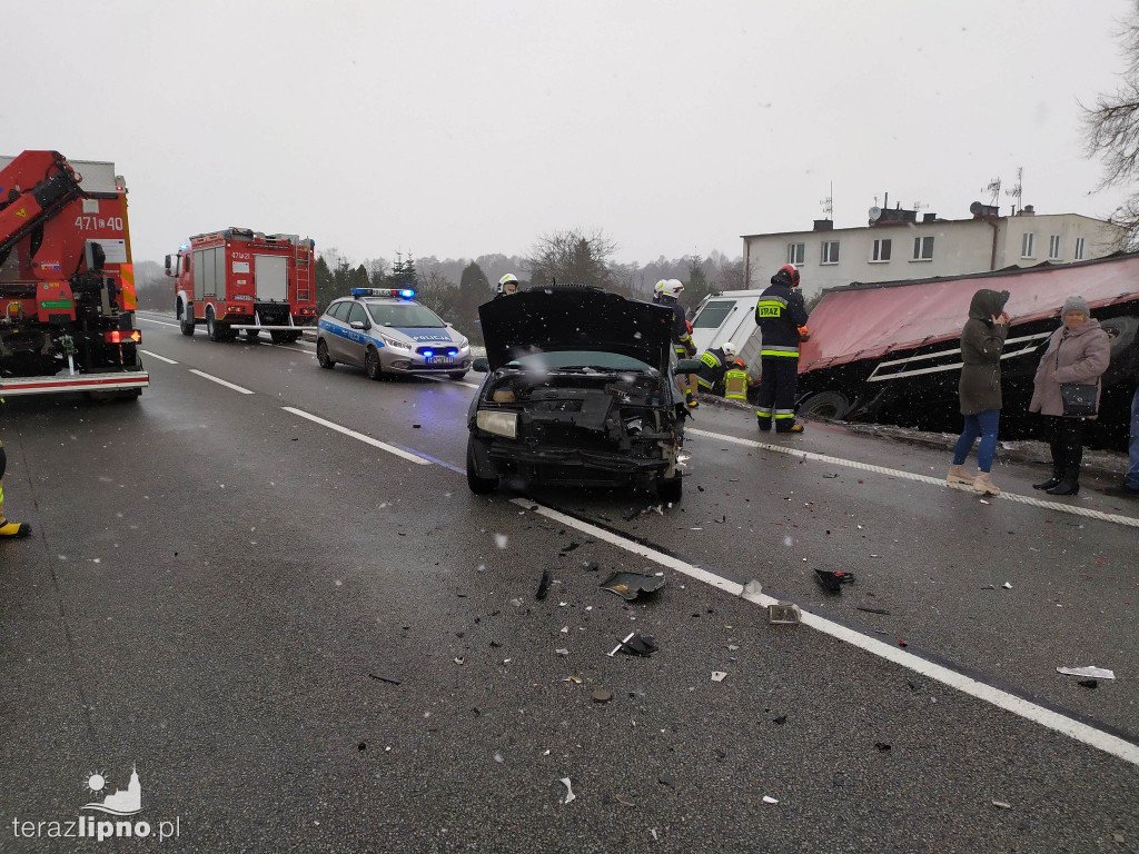 Groźna kolizja na DK 10 w Kikole
