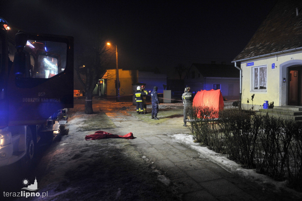 Pożar w Dobrzyniu nad Wisłą. Nie żyje kobieta