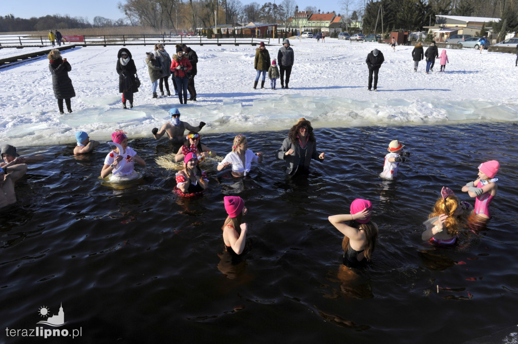 Walentynkowe morsowanie w Skępem