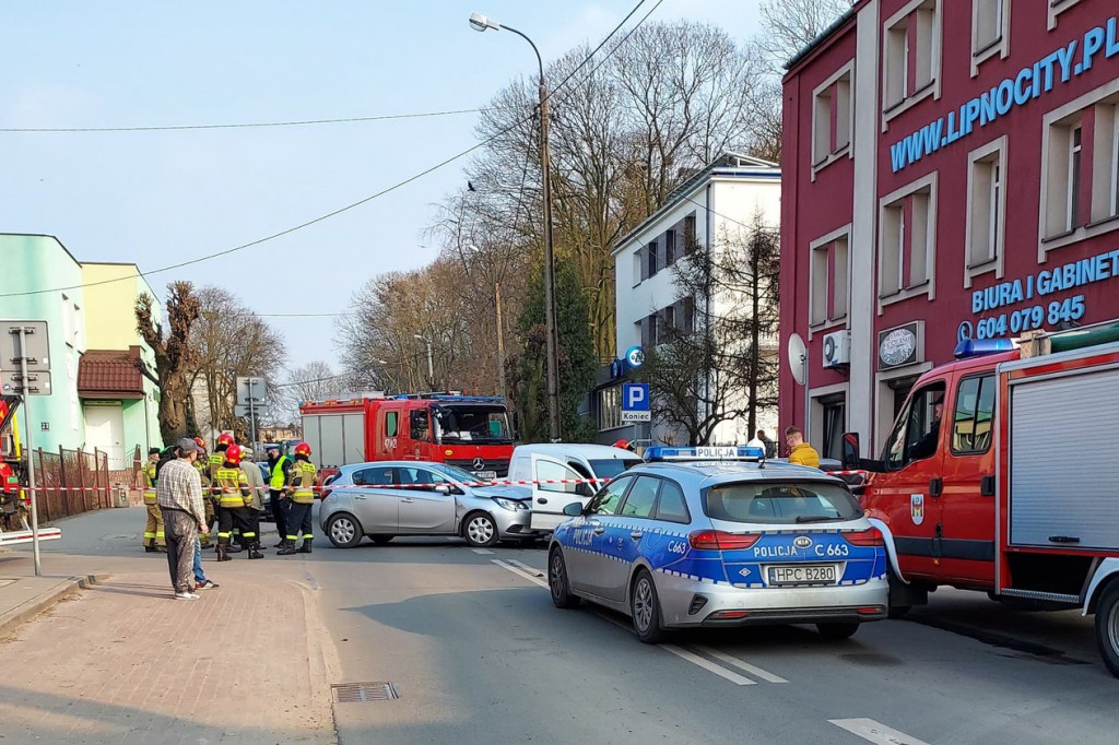 Zdarzenie na skrzyżowaniu Kościuszki - Słoneczna