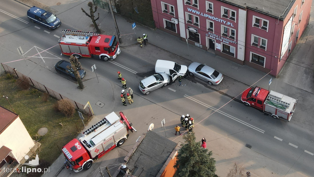 Zdarzenie na skrzyżowaniu Kościuszki - Słoneczna