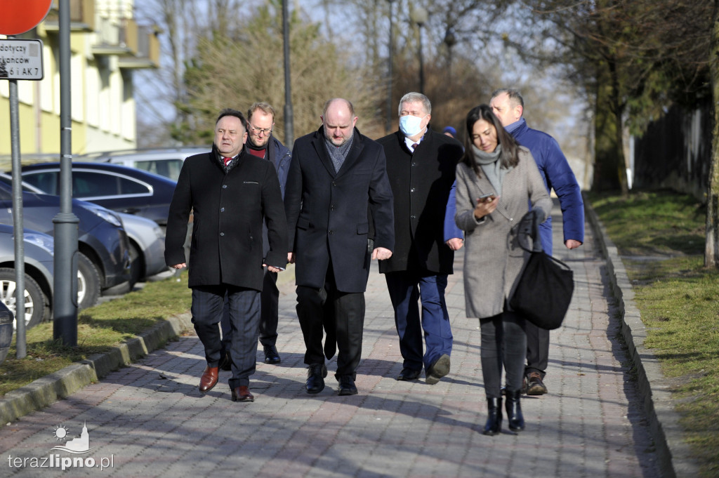 Powitanie Marszałka na dworcu w Lipnie