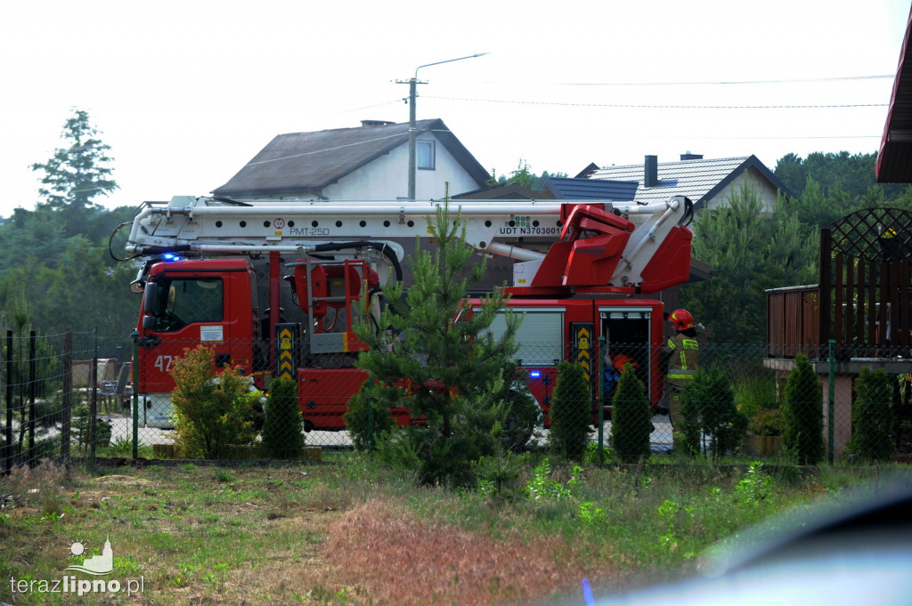 Pożar budynku mieszkalnego w Skępem