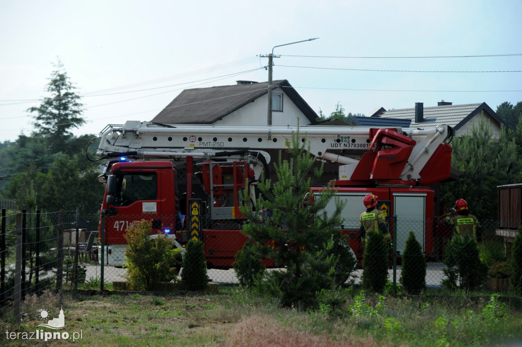Pożar budynku mieszkalnego w Skępem