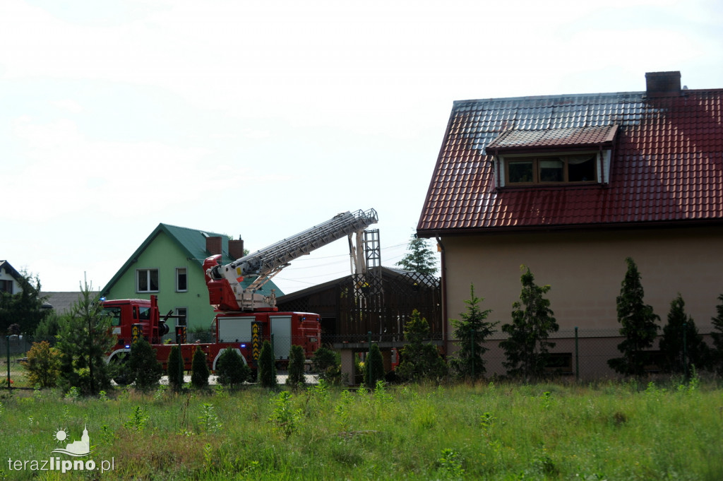 Pożar budynku mieszkalnego w Skępem
