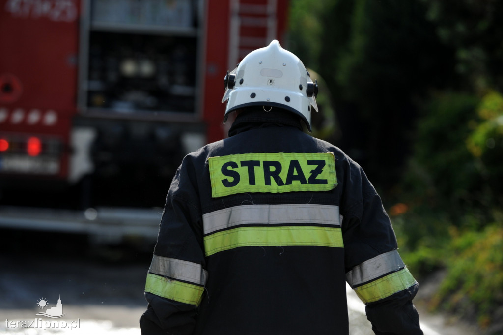 Pożar budynku mieszkalnego w Skępem