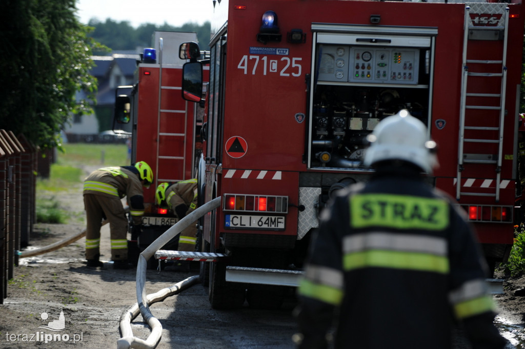 Pożar budynku mieszkalnego w Skępem
