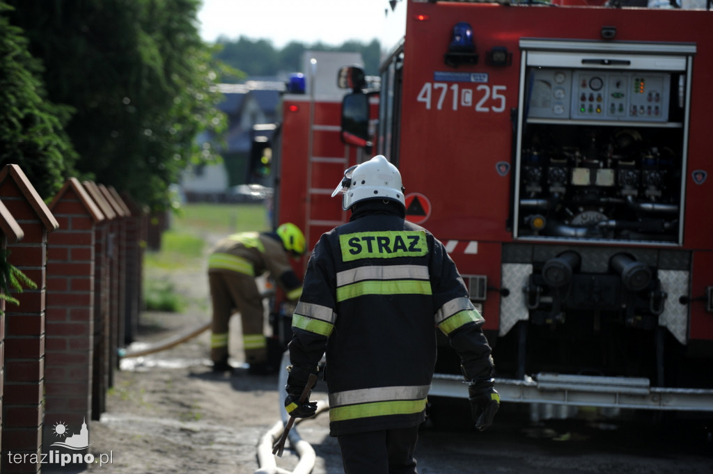 Pożar budynku mieszkalnego w Skępem