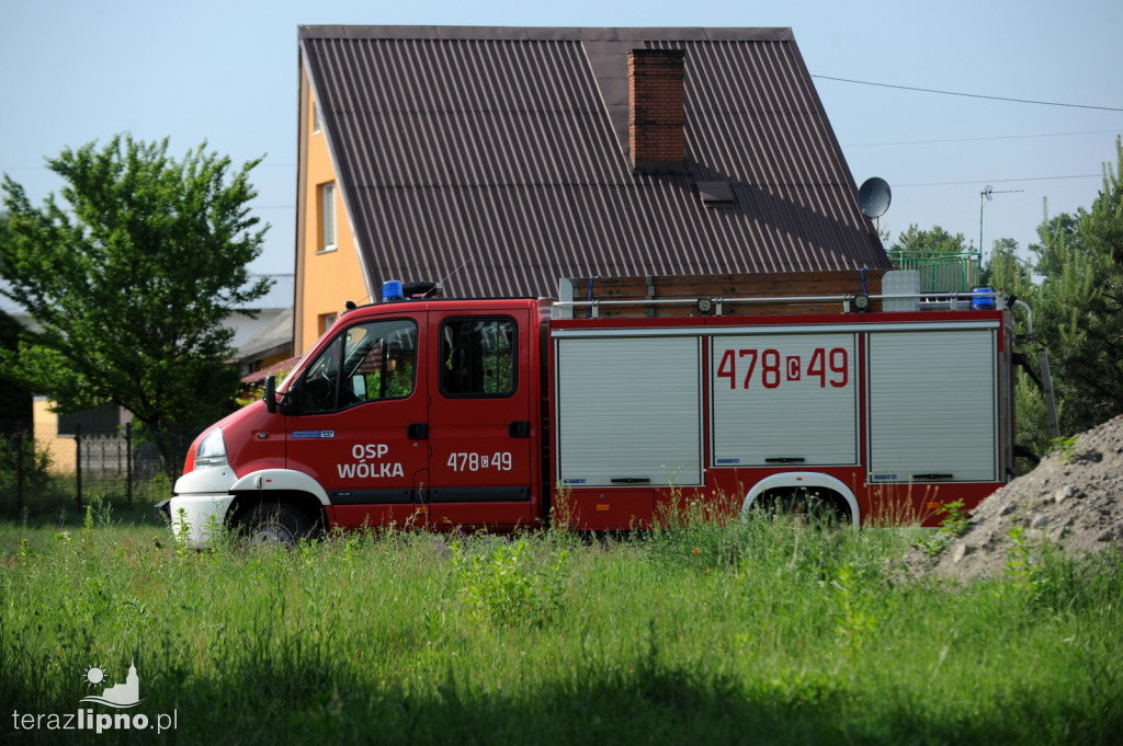 Pożar budynku mieszkalnego w Skępem