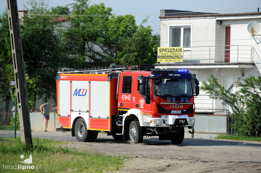 Pożar budynku mieszkalnego w Skępem