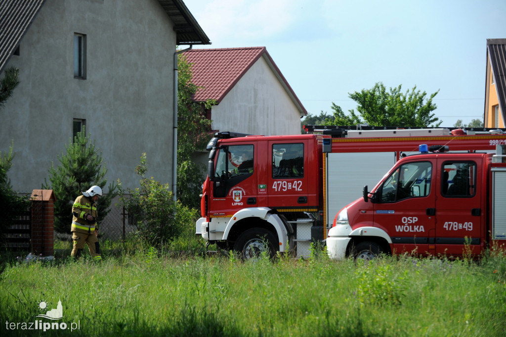 Pożar budynku mieszkalnego w Skępem