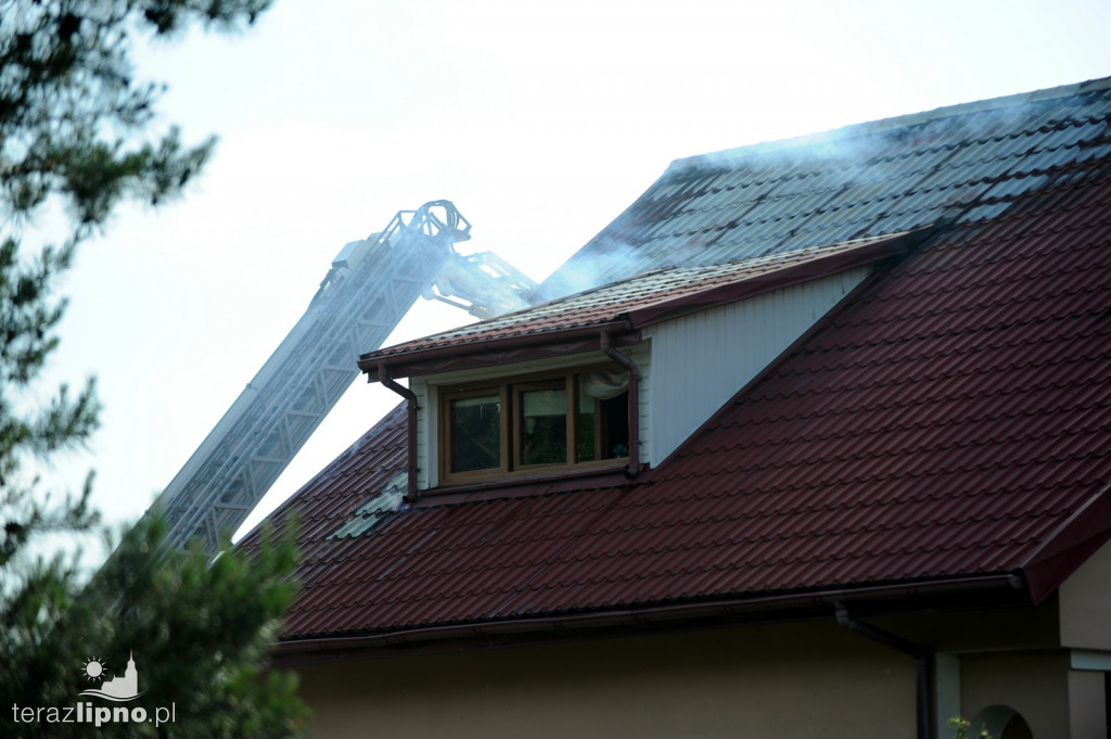 Pożar budynku mieszkalnego w Skępem