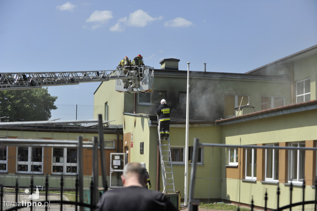 Pożar budynku szkoły w regionie