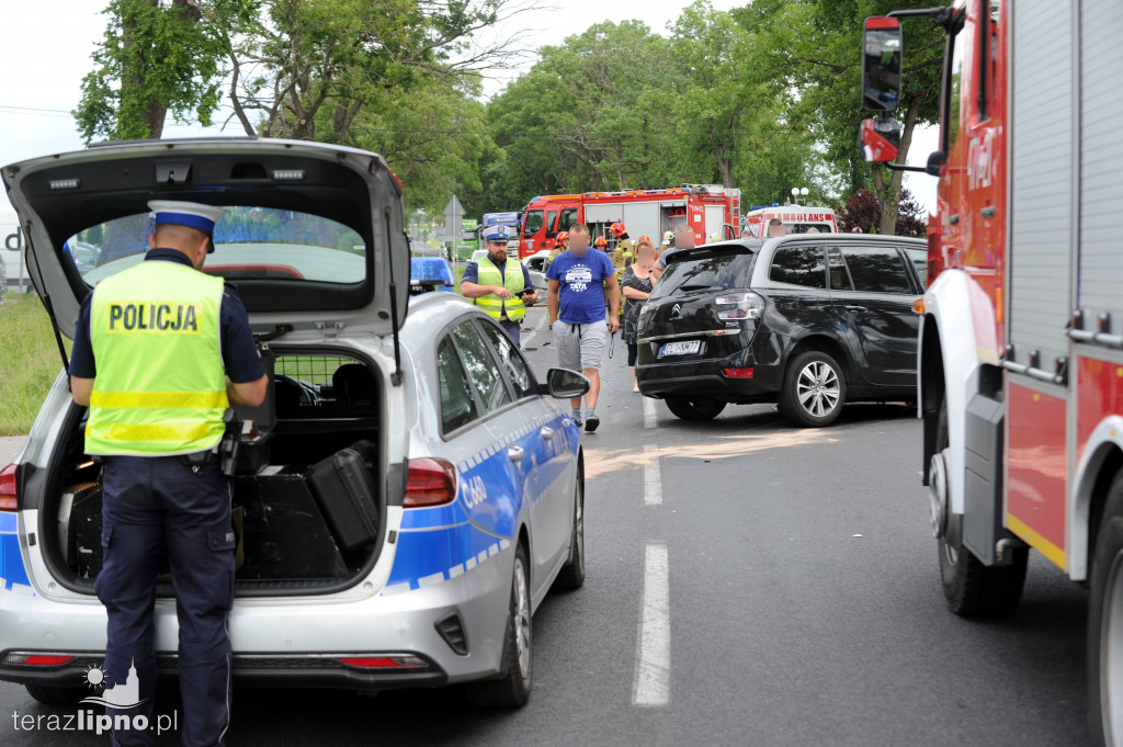 Zderzenie pojazdów na DW 557 w Chlebowie