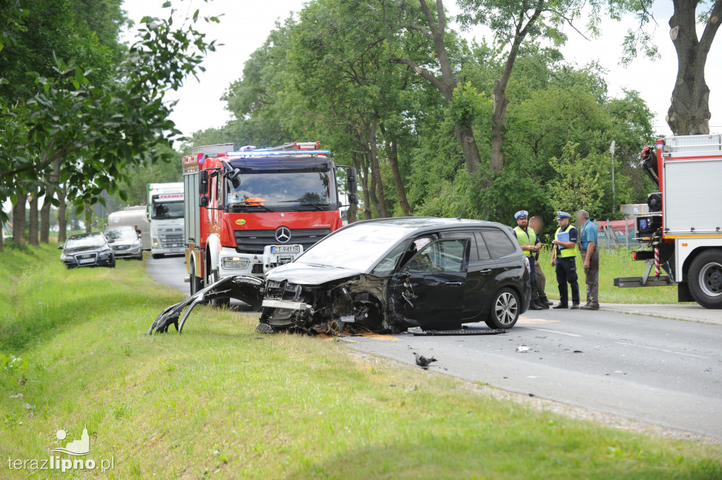 Zderzenie pojazdów na DW 557 w Chlebowie