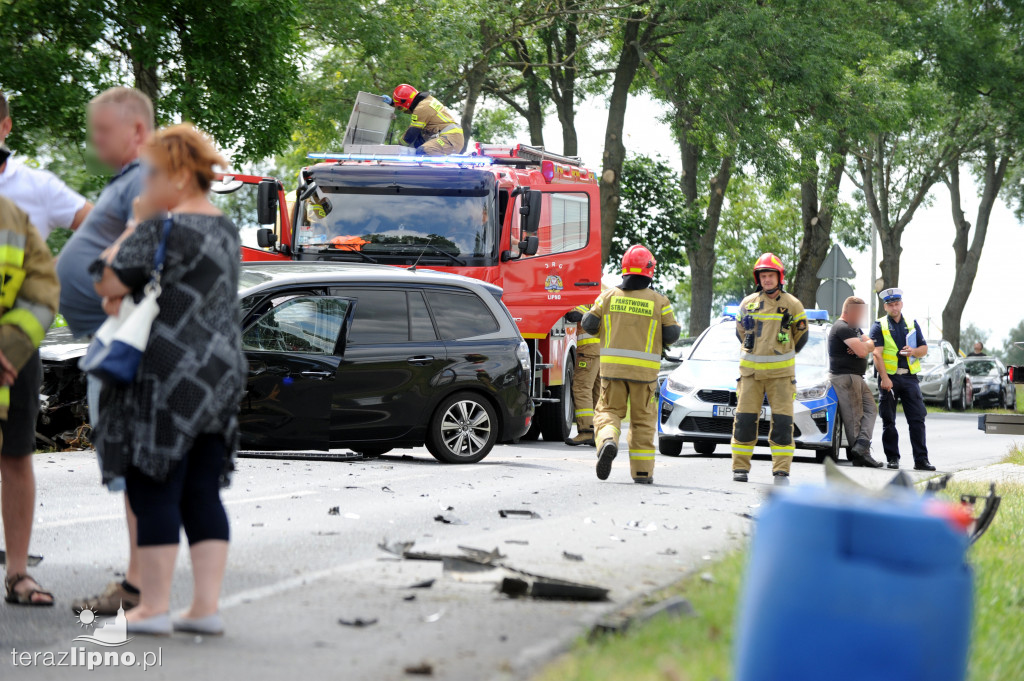 Zderzenie pojazdów na DW 557 w Chlebowie