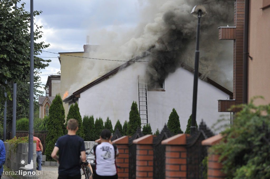 Lipno: Pożar budynku mieszkalnego