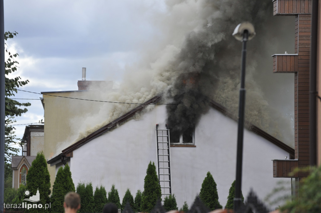 Lipno: Pożar budynku mieszkalnego