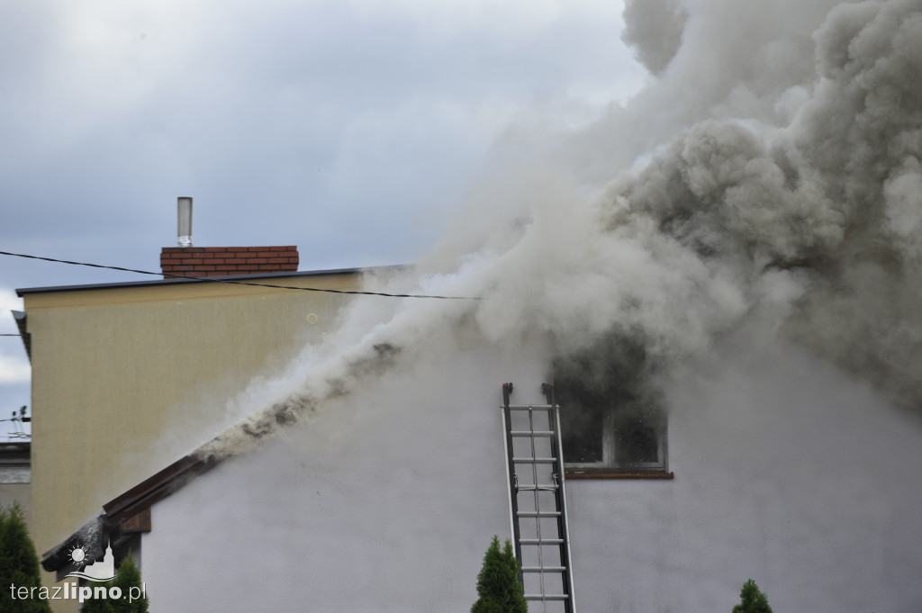 Lipno: Pożar budynku mieszkalnego