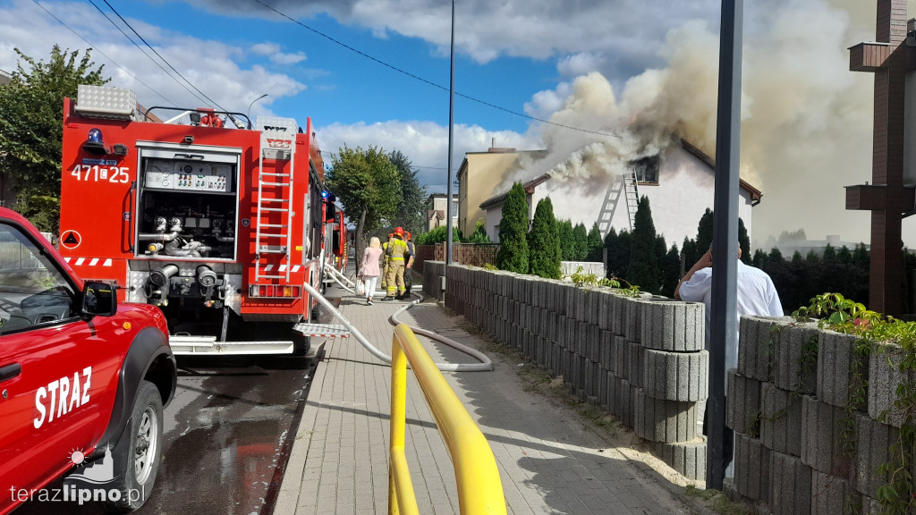 Lipno: Pożar budynku mieszkalnego