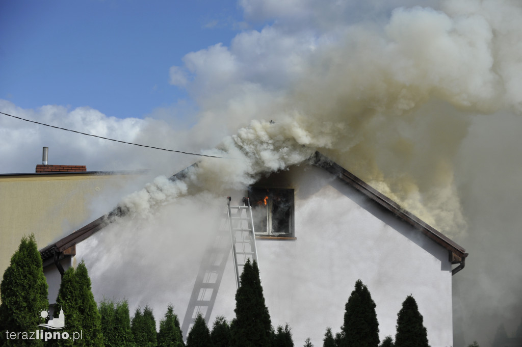 Lipno: Pożar budynku mieszkalnego