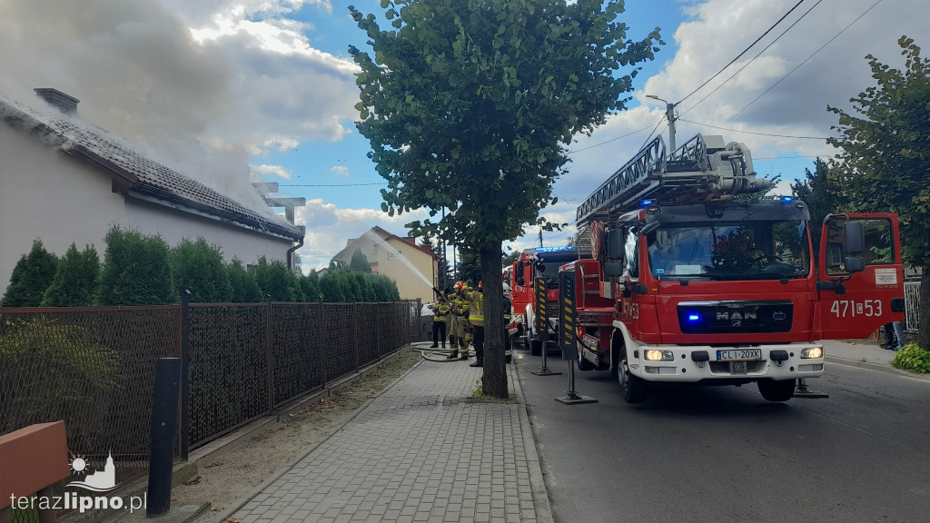 Lipno: Pożar budynku mieszkalnego