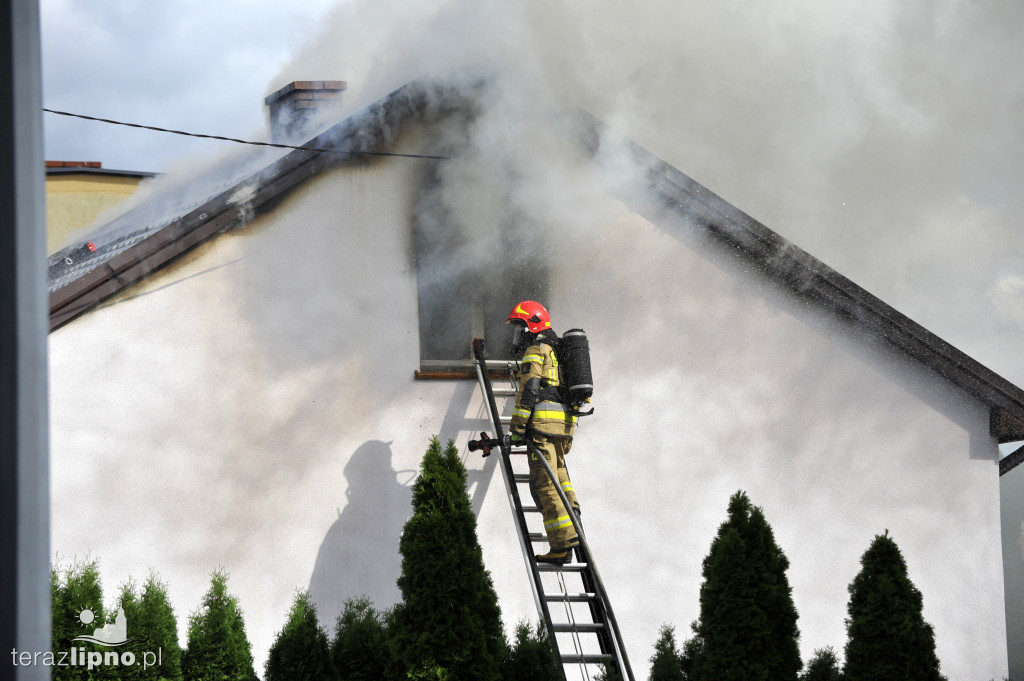 Lipno: Pożar budynku mieszkalnego