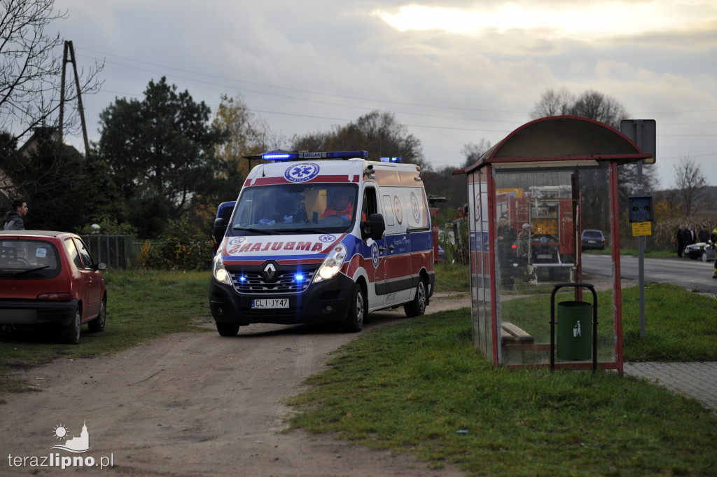 Pożar poddasza w Wiosce (gm. Skępe)