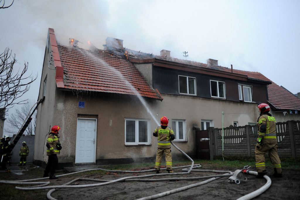 Lipno: Pożar poddasza w budynku mieszkalnym