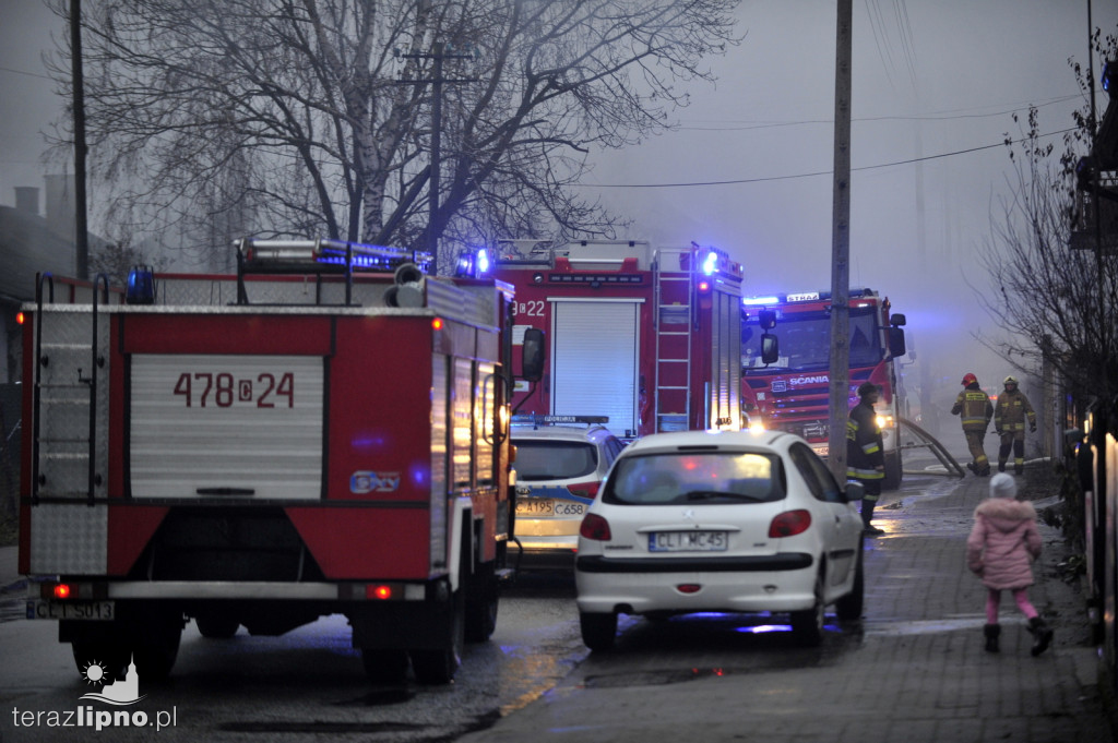 Lipno: Pożar poddasza w budynku mieszkalnym