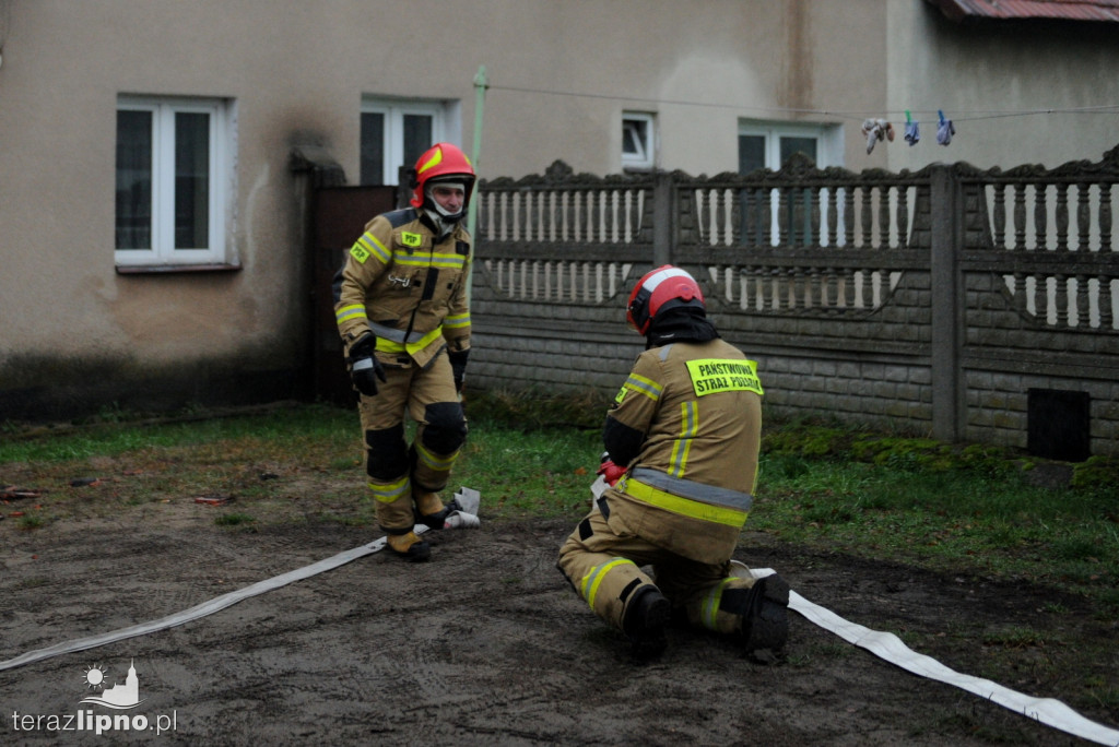 Lipno: Pożar poddasza w budynku mieszkalnym