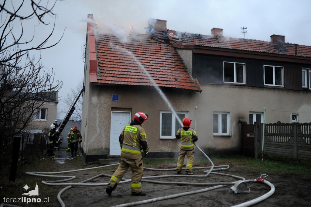 Lipno: Pożar poddasza w budynku mieszkalnym