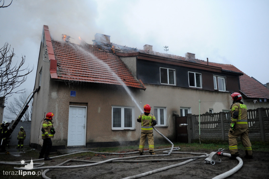 Lipno: Pożar poddasza w budynku mieszkalnym