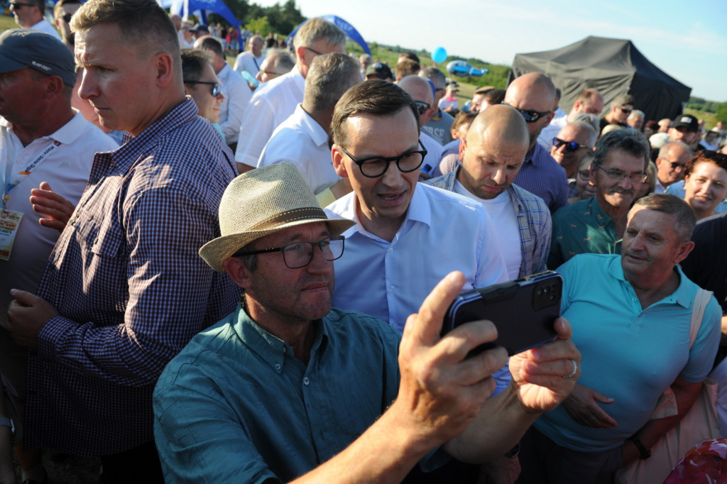 Premier Morawiecki w gminie Skępe