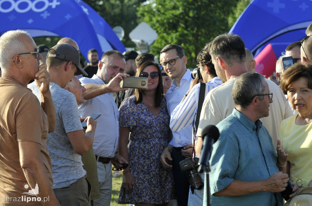 Premier Morawiecki w gminie Skępe