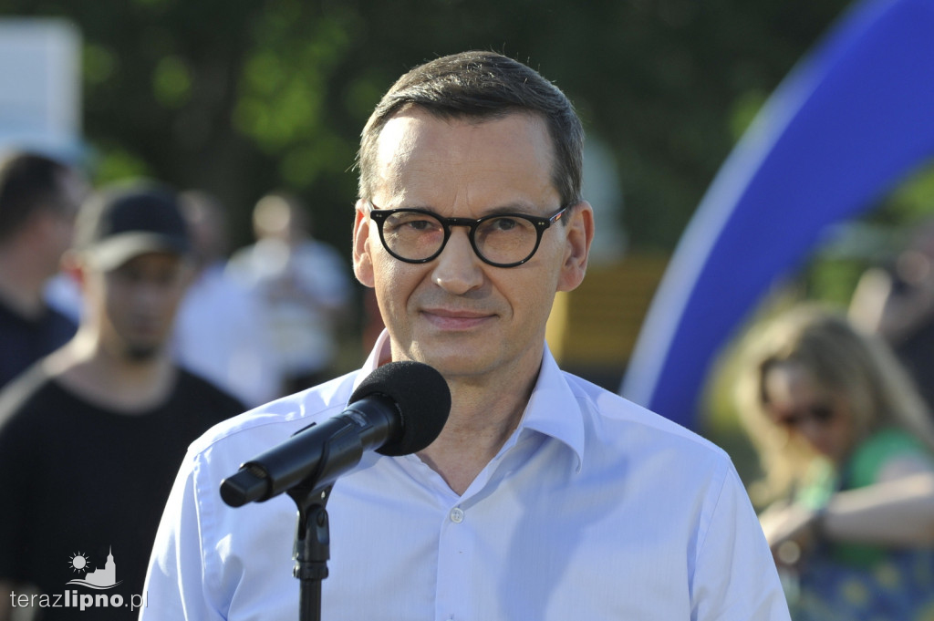 Premier Morawiecki w gminie Skępe