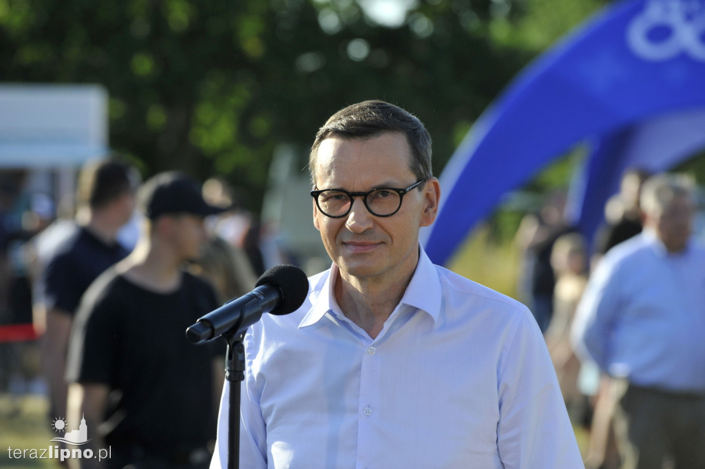 Premier Morawiecki w gminie Skępe