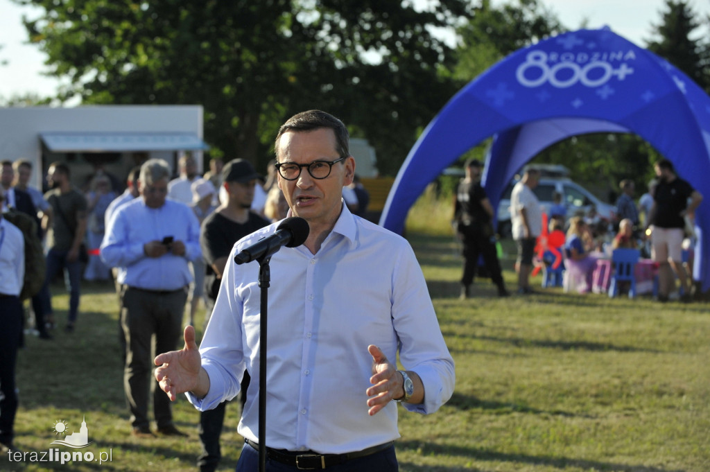 Premier Morawiecki w gminie Skępe