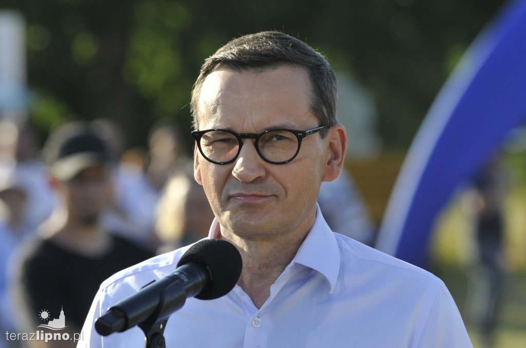 Premier Morawiecki w gminie Skępe