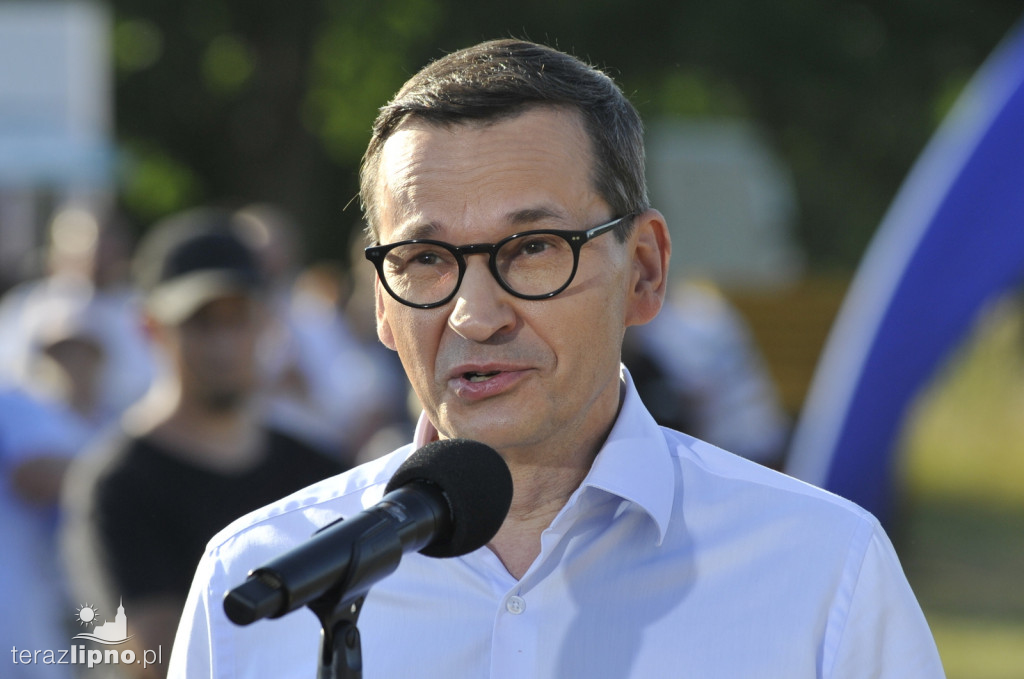 Premier Morawiecki w gminie Skępe