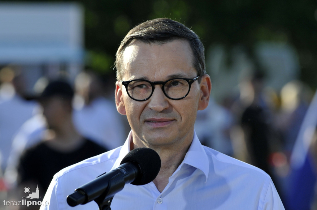 Premier Morawiecki w gminie Skępe