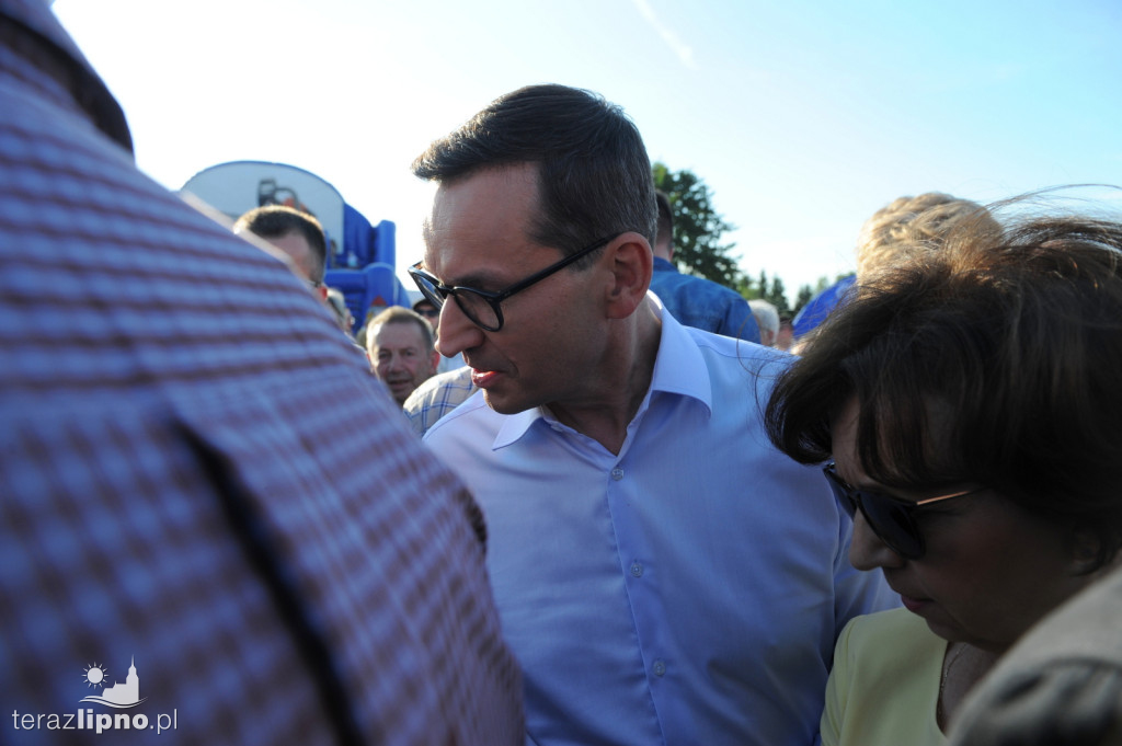 Premier Morawiecki w gminie Skępe