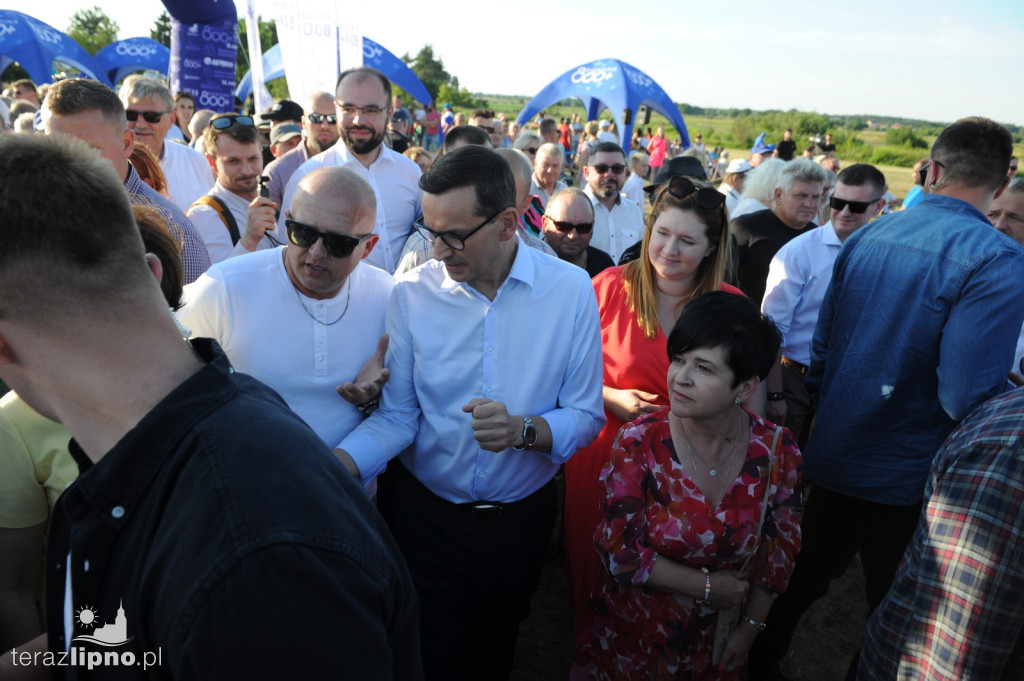 Premier Morawiecki w gminie Skępe