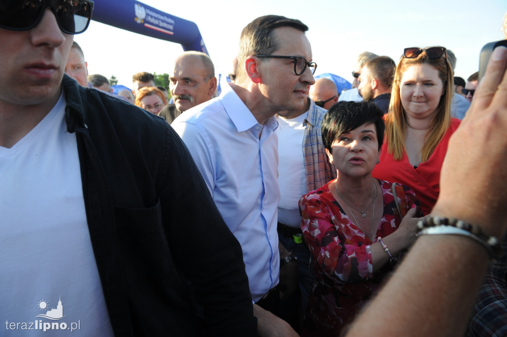 Premier Morawiecki w gminie Skępe