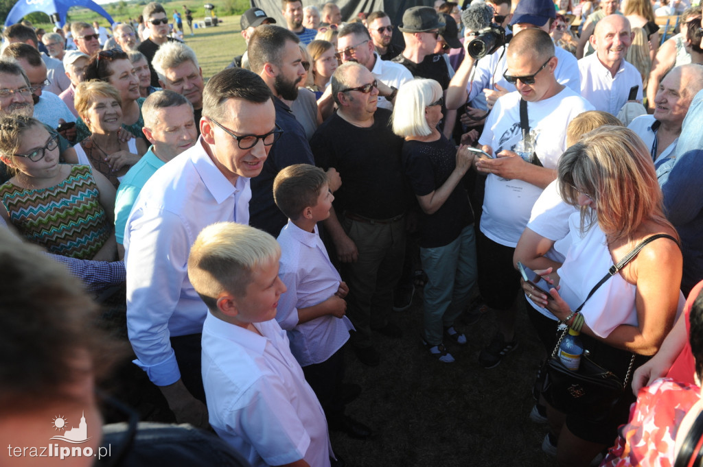 Premier Morawiecki w gminie Skępe