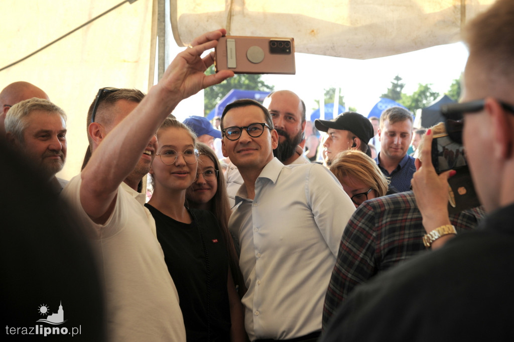 Premier Morawiecki w gminie Skępe