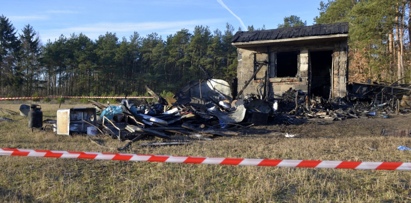 65-latek zginął w pożarze budynku mieszkalnego [zdjęcia]