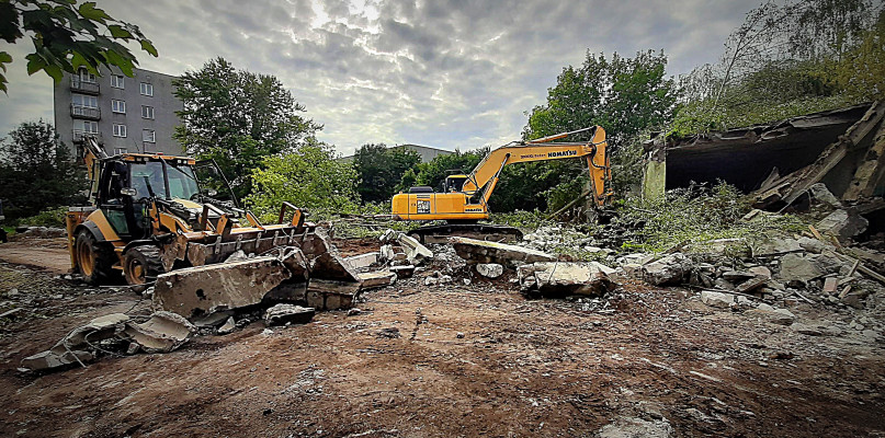 Trwają prace związane z przygotowaniem placu budowy dla przyszłego wykonawcy inwestycji. /fot. Marcin Jaworski